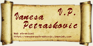 Vanesa Petrašković vizit kartica